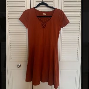 Orange Hollister Dress, Size Medium